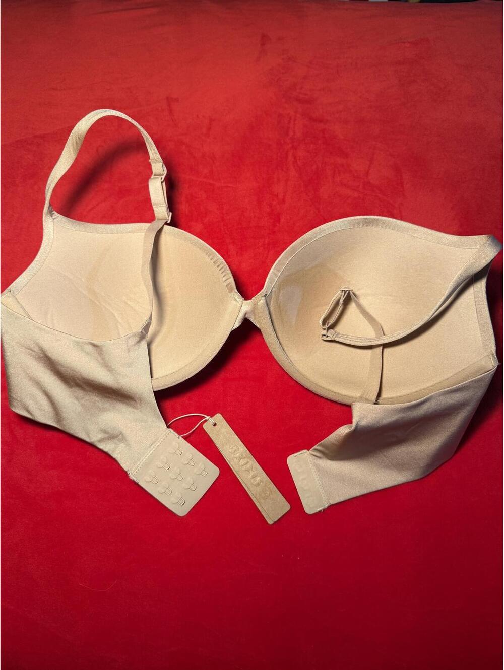 Skims Ultimate Push Up Plunge Bra Color Clay Size 36B - Picture 2 of 3